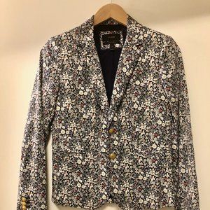 J. Crew Liberty Floral Print Schoolboy Blazer